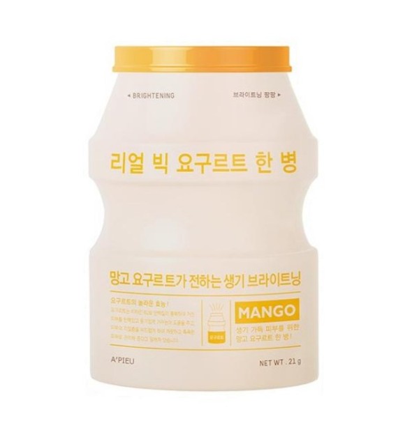 Real Big Yogurt One-Bottle Mango Rozjaśniająca maseczka w płachcie