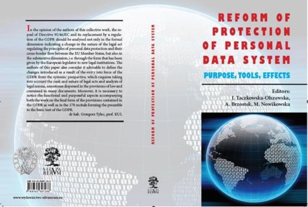 Reform Of Protection Of Personal Data System – Purpose, Tools - mobi, epub, pdf