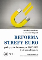 Okładka:Reforma strefy euro po kryzysie finansowym 2007–2009 i jego konsekwencje 