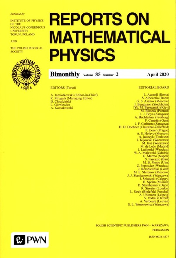 Report On Mathematical Physics 85/2