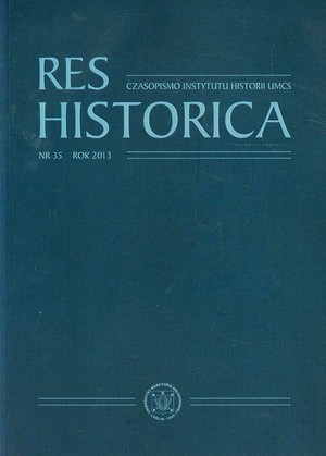 Res Historica. Tom 35