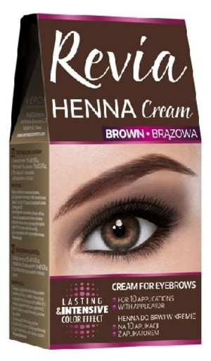 Revia Henna Cream - Brązowa Henna do brwi w kremie