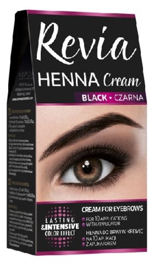 Revia Henna Cream - Czarna Henna do brwi w kremie