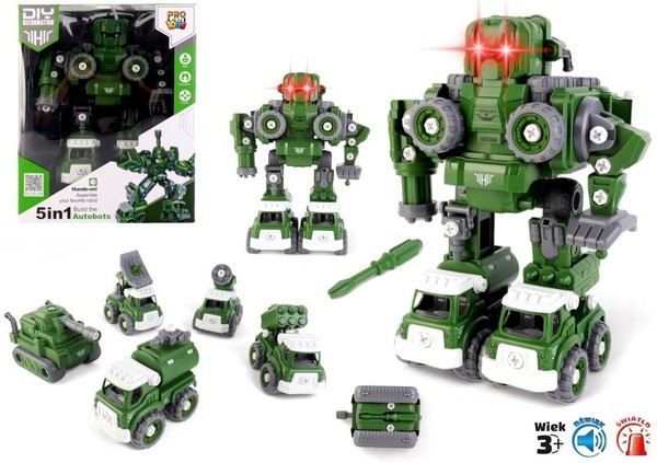 Robot 5w1 zielony