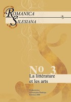 Romanica Silesiana. No 3: La littérature et les arts - pdf