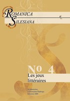 Romanica Silesiana. No 4: Les jeux littéraires - pdf