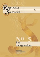 Romanica Silesiana. No 5: Les transgressions - pdf
