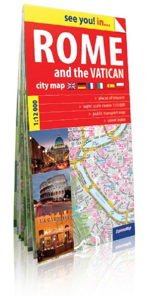 Rome and the Vatican plan miasta 1:12 000