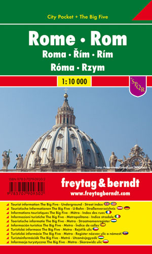 Rome Stadtplan / Rzym Plan miasta Skala 1:10 000