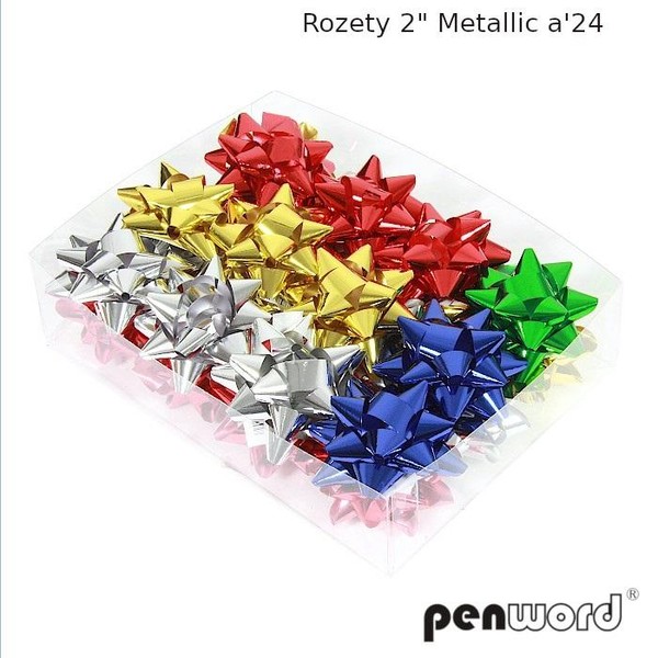 Rozety metallic (24szt)