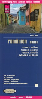 Rumänien, Moldau Road map / Rumunia, Mołdawia Mapa smaochodowa Skala: 1:600 000