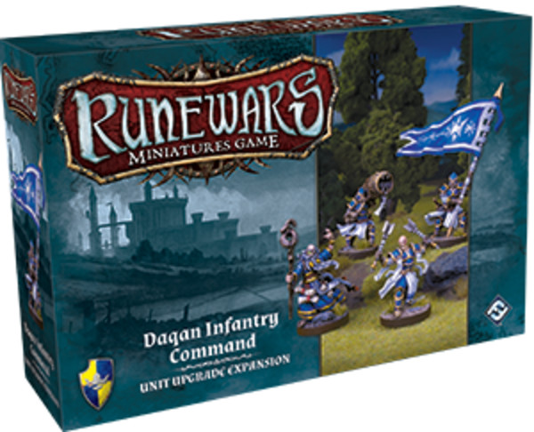 Gra RuneWars The Miniatures Game - Daqan Infantry Command Unit Upgrade Expansion - Wersja Angielska