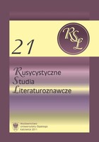 Rusycystyczne Studia Literaturoznawcze. T. 21: Kobiety w literaturze Słowian Wschodnich - 12 Kobieta w