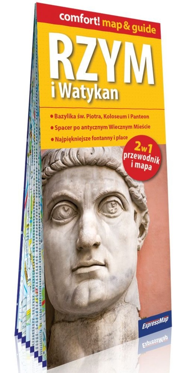 Rzym i Watykan 2w1: przewodnik i mapa comfort! map&guide