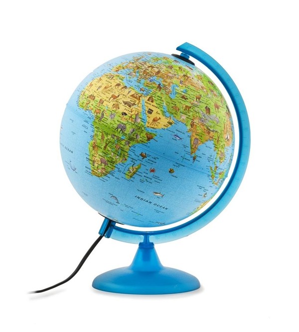 Globus podświetlany Safari fizyczny / polityczny, kula 25 cm