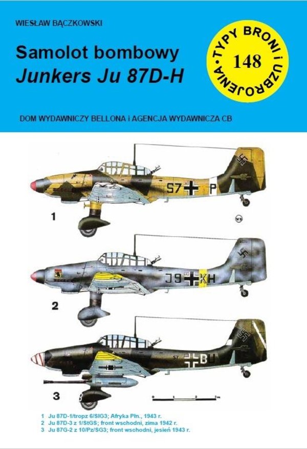 Samolot bombowy. Junkers Ju 87D-H Zeszyt nr 148