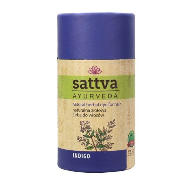 SATTVA_Natural Herbal Dye for Hair naturalna ziołowa farba do włosów Indigo Natural Herbal Dye for Hair