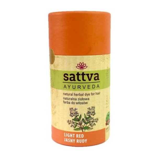 SATTVA_Natural Herbal Dye for Hair naturalna ziołowa farba do włosów Light Red Natural Herbal Dye for Hair