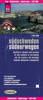 Sudschweden, Sudnorwegen Landkarten / Południowa Szwecja i Południowa Norwegia Mapa samochodowa Skala 1:875 000