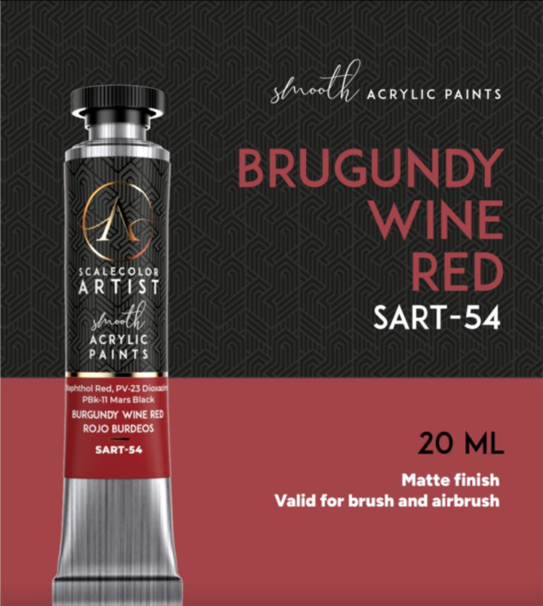 Artist Range - Burgundy Wine Red