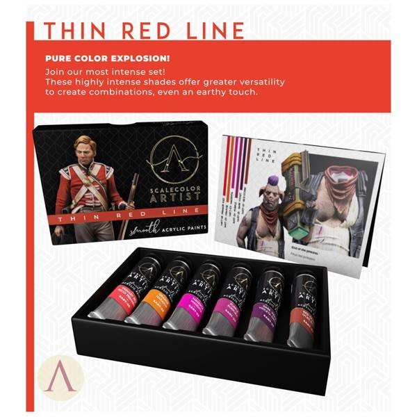 Thin Red Line Paint Set