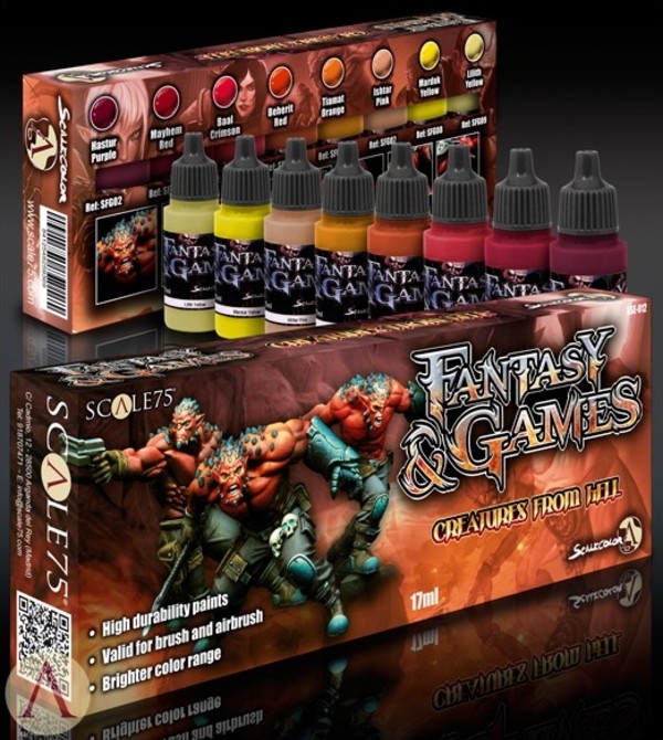 Fantasy & Games - Paint Set - Creatures From Hell