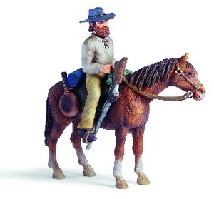 Figurka Traper na koniu
