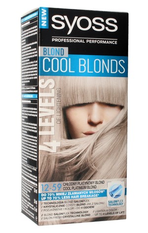 Cool Blonds 12-59 Chłodny Platynowy Blond Farba do włosów