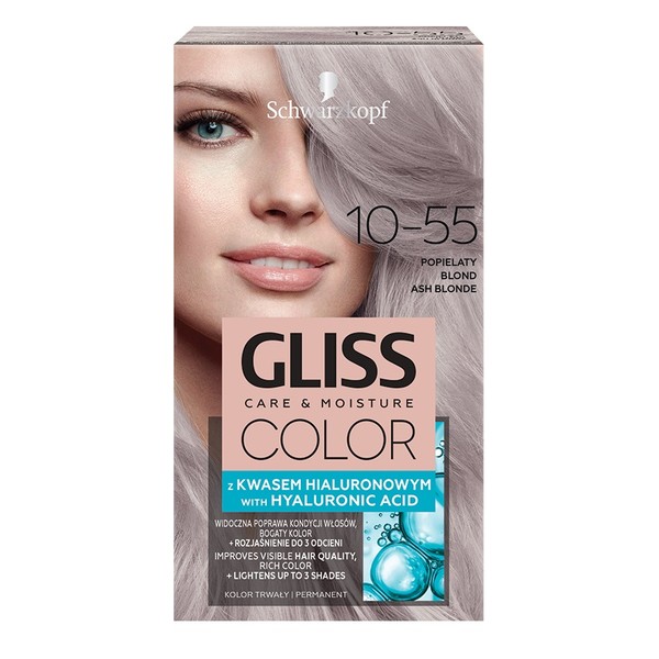 Gliss Color 10-55 Popielaty Blond Krem koloryzujący do włosów