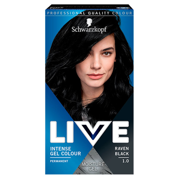 Live 1.0 Raven Black Koloryzacja do włosów w żelu