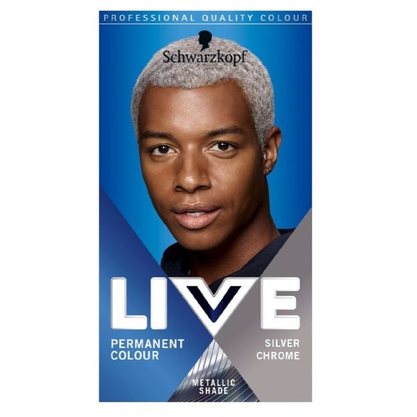Live Men U71 Silver Chrom Farba do włosów dla mężczyzn