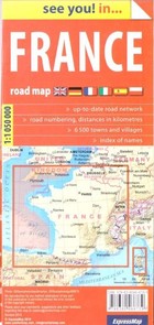 France road map / Francja mapa samochodowa Skala: 1:1 050 000 See you! in...
