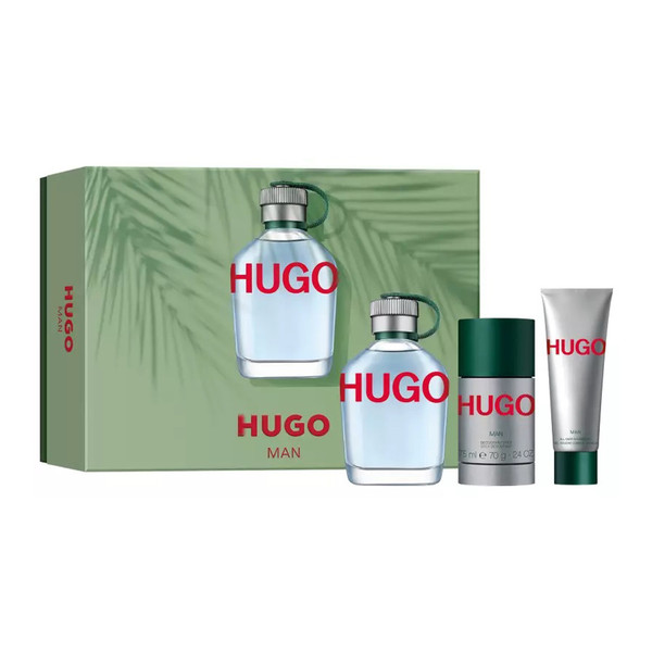 Hugo Man + Dezodorant w sztyfcie + Żel pod prysznic