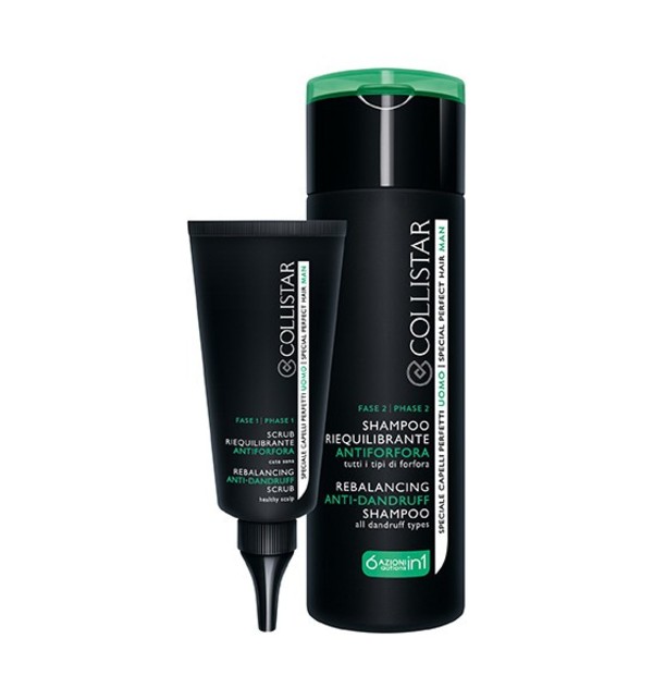 SET Rebalancing Anti-Dandruff Scrub Przeciwłupieżowy scrub + Shampoo Przeciwłupieżowy szampon do włosów