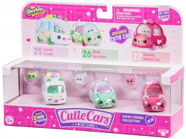 Shopkins Cutie Cars 3-pak Candy Combo