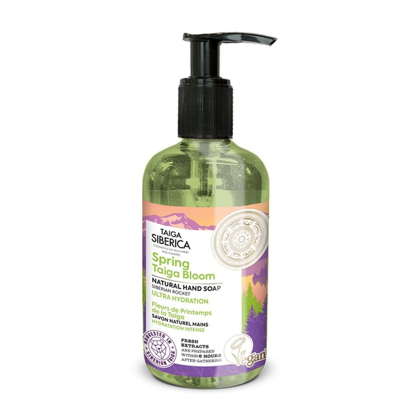 Taiga Natural Hand Soap Ultra Hydration Spring Taiga Bloom Intensywnie nawilżające mydło do rąk