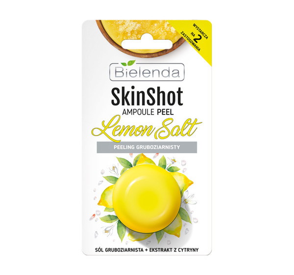 SkinShot Lemon Salt Peeling gruboziarnisty w ampułce