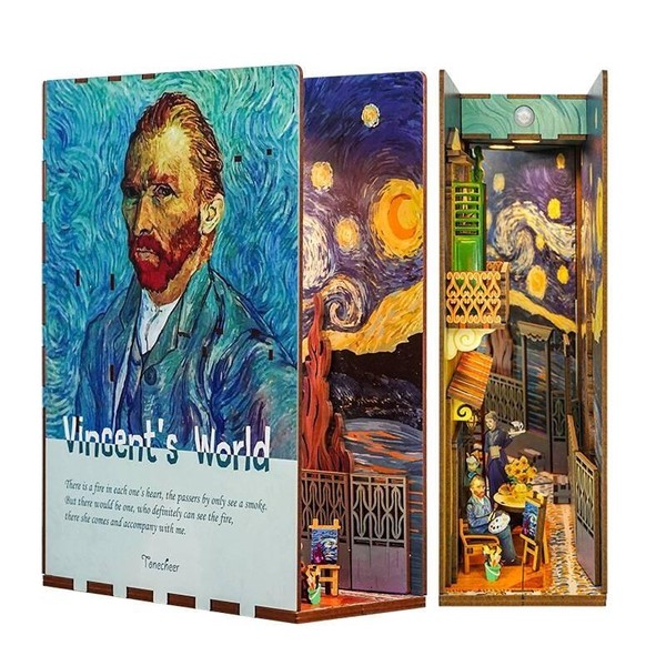 Składany Drewniany Model Book Nook Świat Vincenta