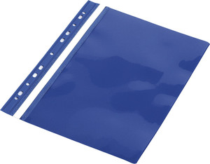 Skoroszyt PVC z europerforacją niebieski A4
