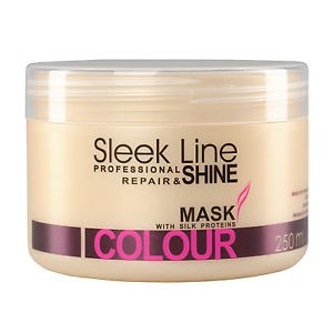 Sleek Line Colour Mask Maska z jedwabiem do włosów farbowanych