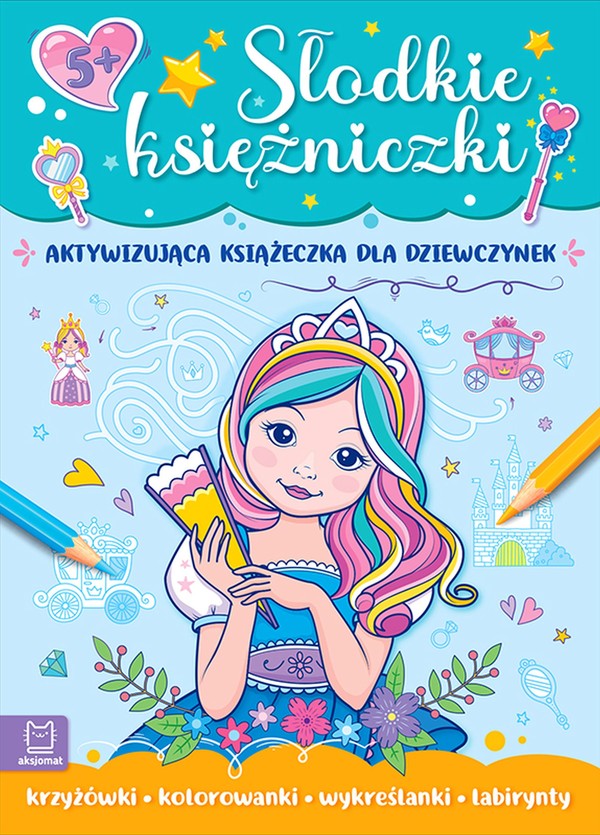 Słodkie księżniczki Aktywizująca książeczka dla dziewczynek