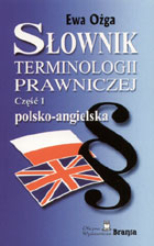 Słownik terminologii prawniczej Część 2 angielsko-polska