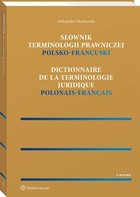 Słownik terminologii prawniczej - pdf Polsko-francuski