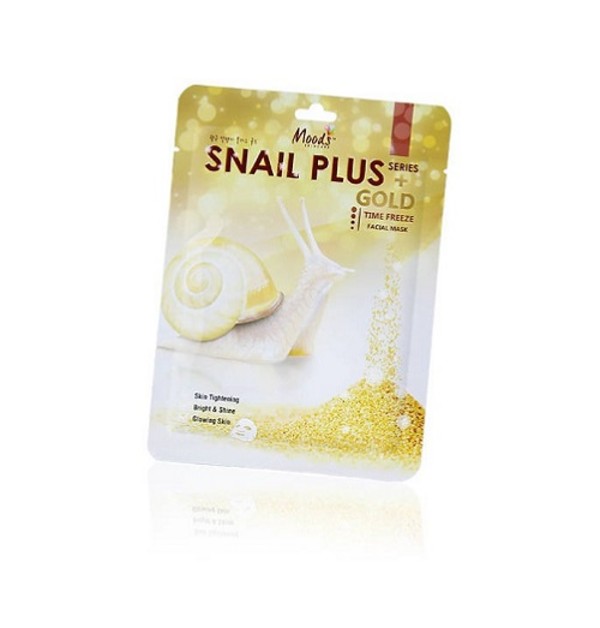 Snail Plus Gold Przeciwzmarszczkowa maska do twarzy w płachcie