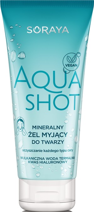 AquaShot Mineralny Żel myjący do twarzy