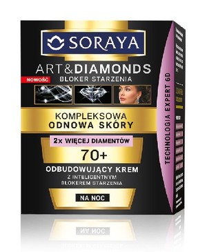 Soraya Art and Diamonds Kompleksowa Odnowa Skóry Dojrzałej 70+ Krem na noc