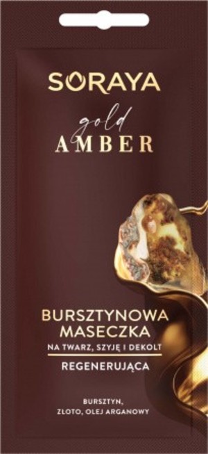 Gold Amber Bursztynowa maseczka regenerująca na twarz, szyję i dekolt