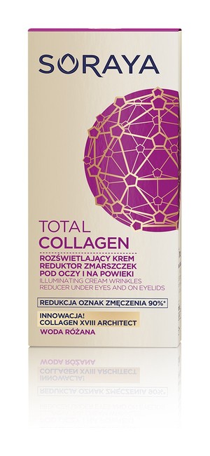 Total Collagen Krem Rozświetlający reduktor zmarszczek pod oczy i na powieki