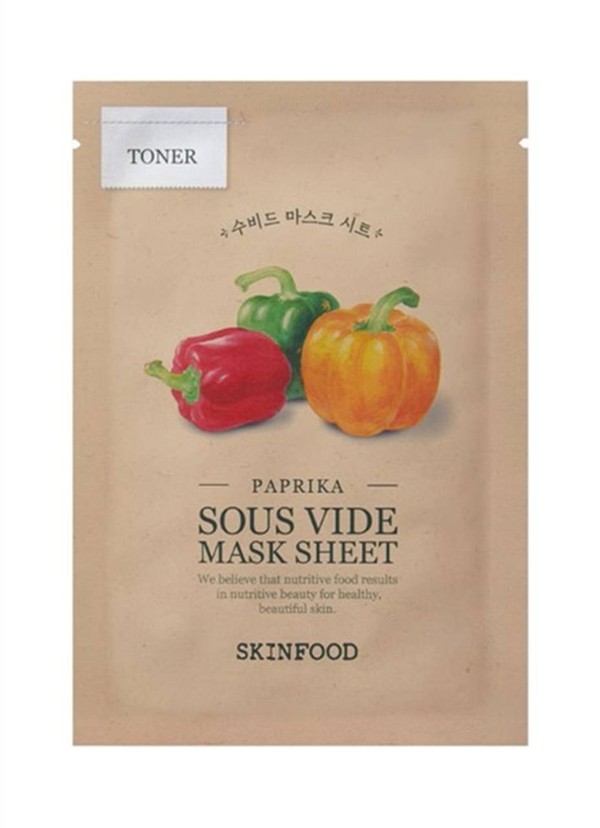 Sous Vide Mask Sheet Toner Paprika Intensywnie nawilżająca maseczka w płachcie