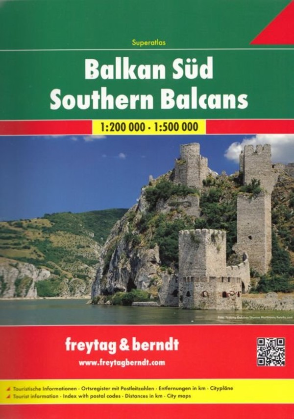 Southern Balcans Road map / Bałkany południowe Mapa samochodowa Skala: 1:200 000 / 1:500 000